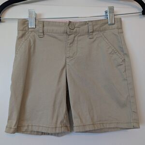 Cat & Jack Khaki 5" Inseam School Uniform Shorts Girls Size 5T
